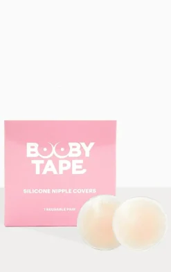 Booby Tape Silicone Reusable Nipple Cover Clear