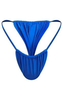 Bright Blue Mix And Match Mini Tanga Bikini Bottoms