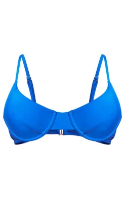 Bright Blue Mix And Match Underwired Bikini Top