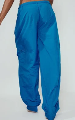 Bright Blue Parachute Oversized Shell Cargos