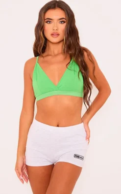 Bright Green Cotton Bralet