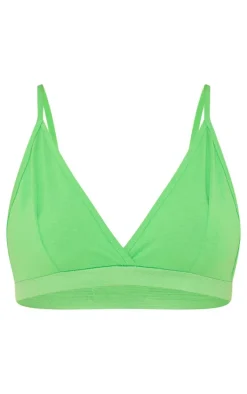 Bright Green Cotton Bralet