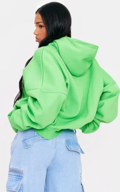 Bright Green Venice Embroidered Hoodie