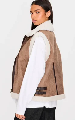 Brown Borg Buckle Vest