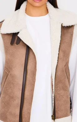 Brown Borg Buckle Vest