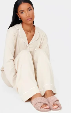 Brown Borg Cross Over Slippers