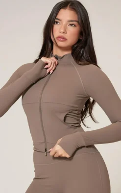 Brown Sculpt Gym High Waist Leggings