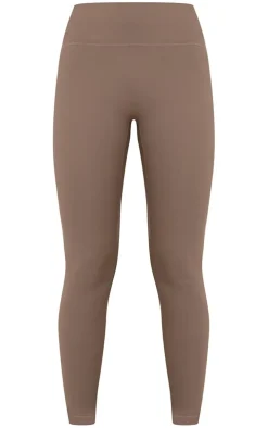 Brown Sculpt Gym High Waist Leggings