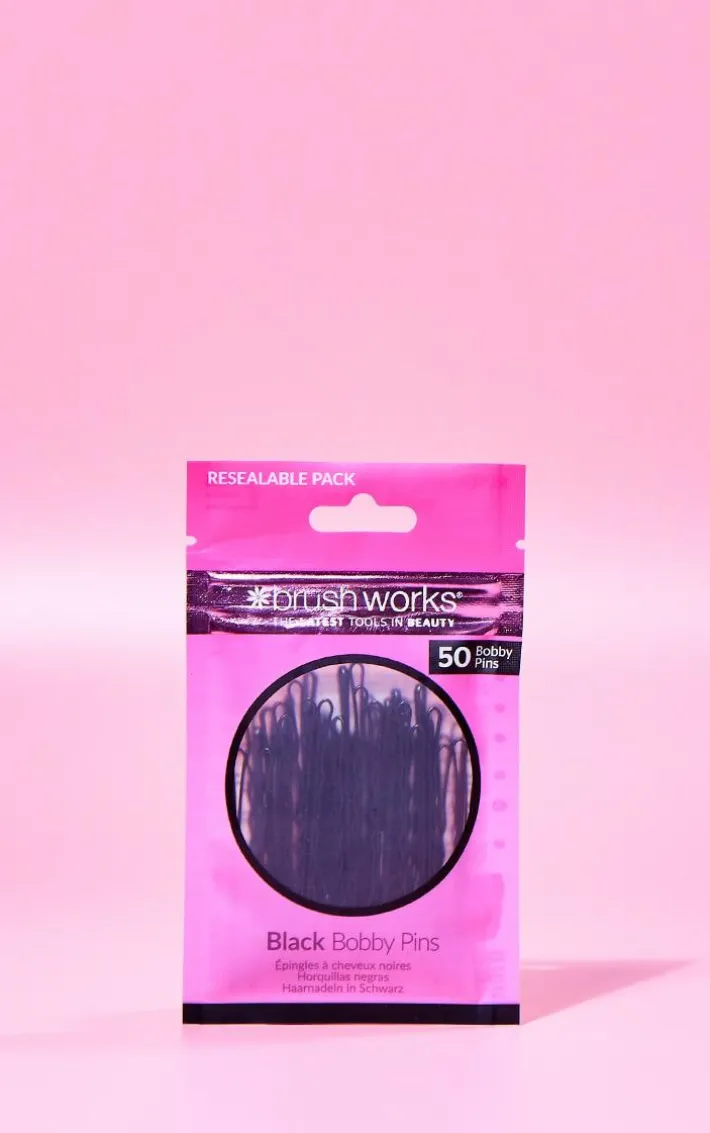 Brushworks Black Bobby Pins