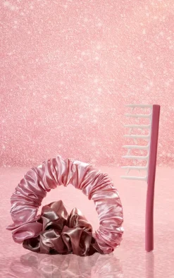 Brushworks Heatless Hair Brush And Scrunchie Curling Set