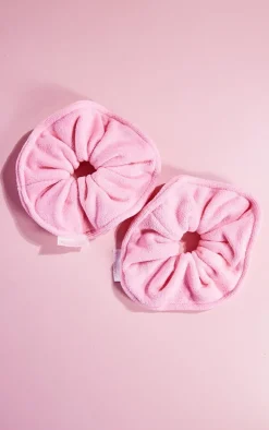 Brushworks Microfibre Hair Scrunchies 2 Pack
