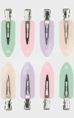 Brushworks Pastel No Crease Hair Clips (Pack of 8)