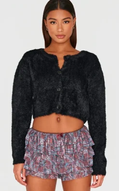 Burgundy Patchwork Print Low Rise Bloomers