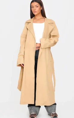 Camel Structured Trench Coat