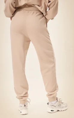 Camel Washed Oversized Cuffed Sweatpants