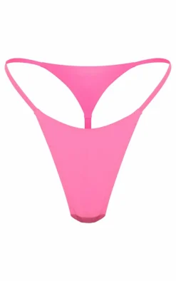 Candy Pink Mix & Match String Thong Bikini Bottoms
