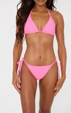 Candy Pink Mix & Match Tie Side Bikini Bottoms