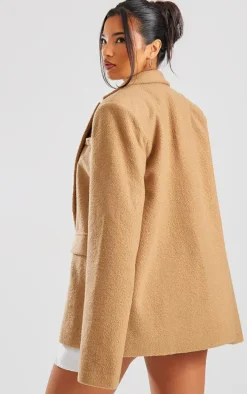 Cappuccino Boucle Tailored Blazer