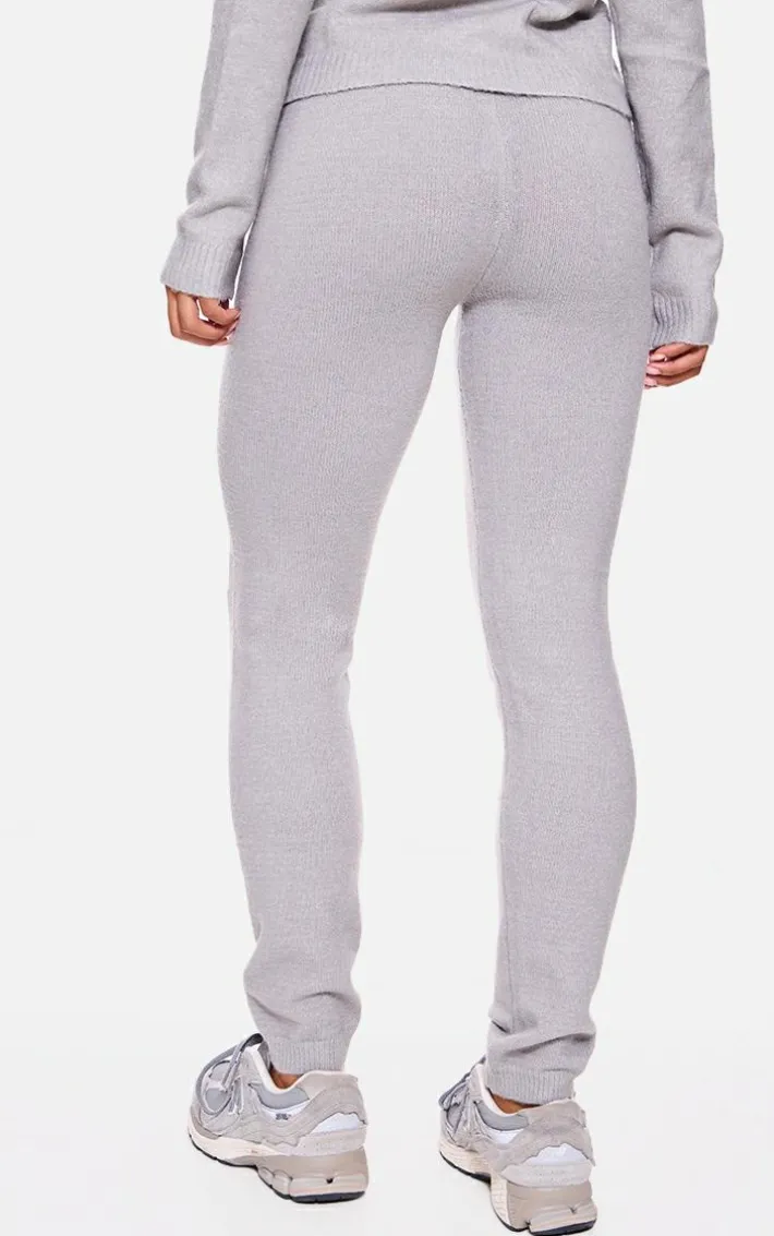 Charcoal Basic Knit Leggings