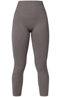 Charcoal Basic Seamless High Waist Gym Leggings