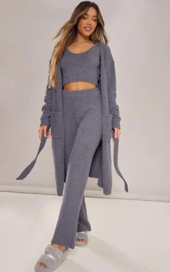 Charcoal Cosy Bath Robe