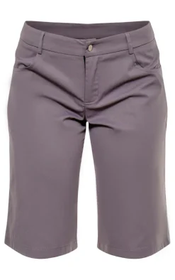 Charcoal Double Waistband Tailored Oversized Jorts