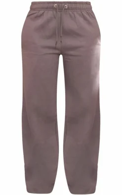 Charcoal Graphic Oversized Wide Leg Sweatpants