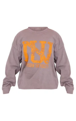 Charcoal Northern University Washed Sweatshirt