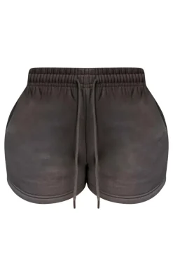 Charcoal Oversized Runner Shorts