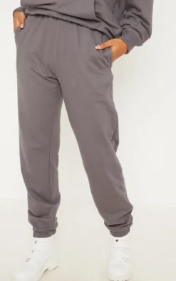 Charcoal Sweat Cuffed High Waist Sweatpants