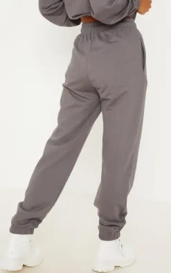 Charcoal Sweat Cuffed High Waist Sweatpants