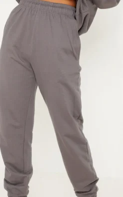 Charcoal Sweat Cuffed High Waist Sweatpants