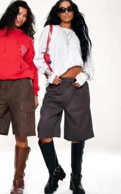 Charcoal Tailored Long Jorts