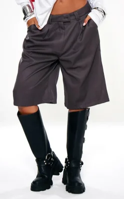 Charcoal Tailored Long Jorts
