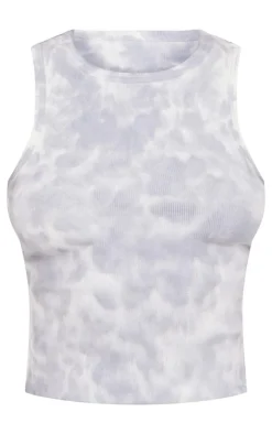 Charcoal Washed Rib Longline Racer