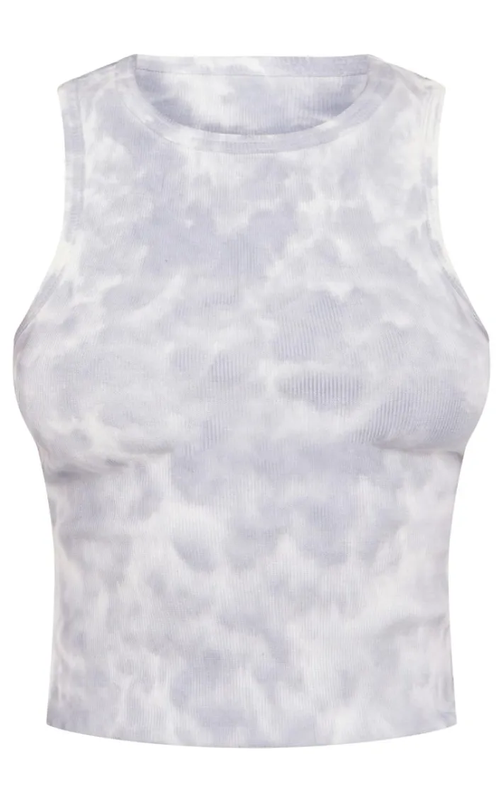 Charcoal Washed Rib Longline Racer