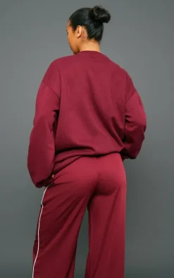 Cherry Red Studio Archive Mode Badge Oversized Sweatshirt