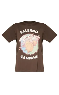 Chocolate Amalfi Oversized T Shirt