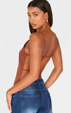 Chocolate Backless Long Top