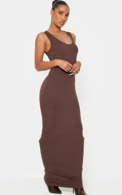 Chocolate Basic Maxi Dress