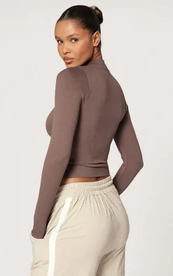 Chocolate Basic Seamless Jacket