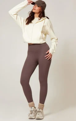 Chocolate Basic Seamless High Waist Gym Leggings