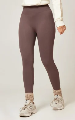 Chocolate Basic Seamless High Waist Gym Leggings