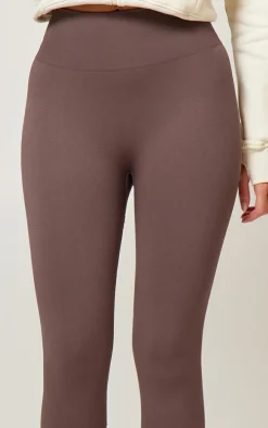 Chocolate Basic Seamless High Waist Gym Leggings