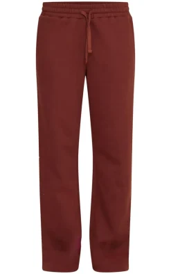 Chocolate Drawstring Wide Leg Sweatpants