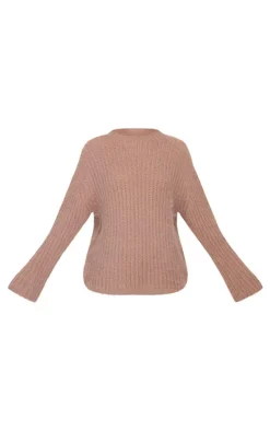 Chocolate Eyelash Knit Super Oversized Sweater