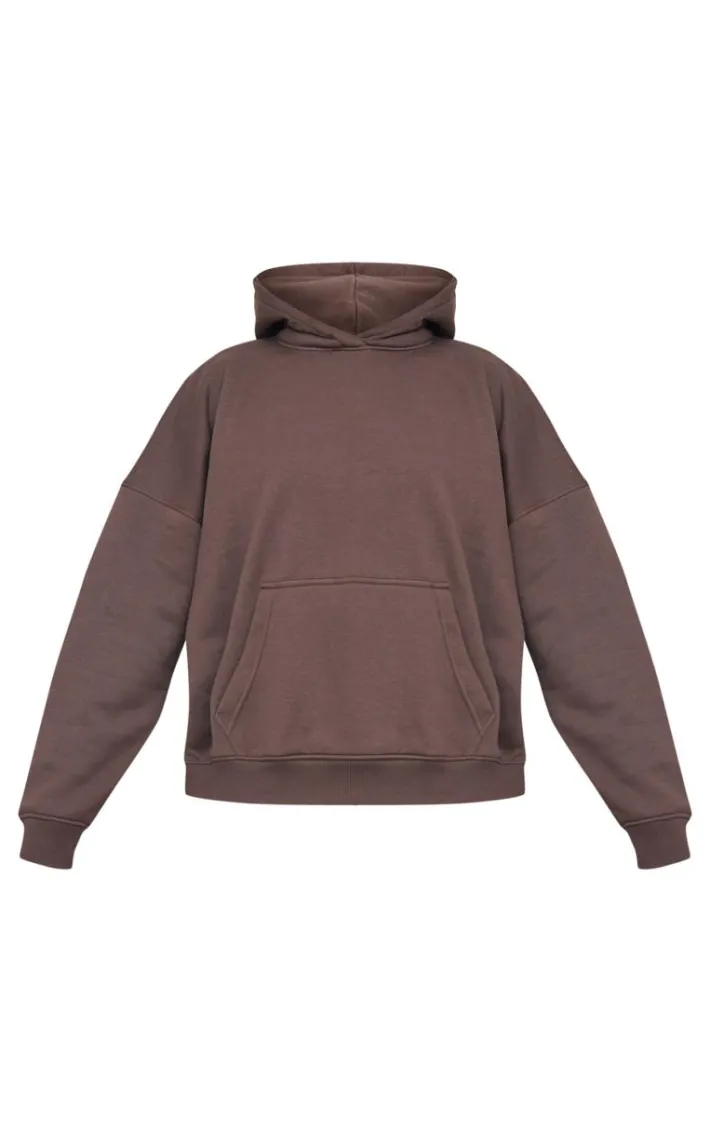 Chocolate Limited Editions Oversized Puff Print Hoodie