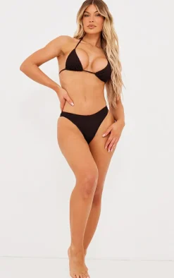 Chocolate Mix & Match Crinkle V Front Bikini Bottom