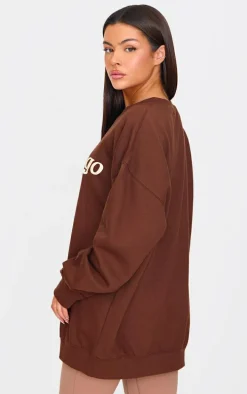 Chocolate San Diego Athletics Printed Sweatshirt