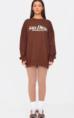 Chocolate San Diego Athletics Printed Sweatshirt